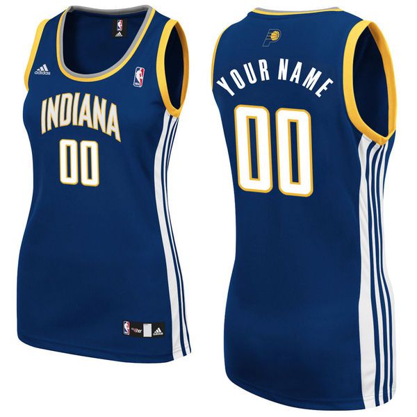 Adidas Indiana Pacers Women Custom Replica Road Blue NBA Jersey->customized nba jersey->Custom Jersey